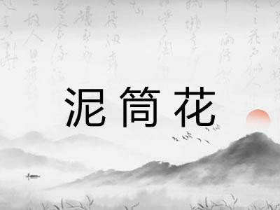 泥筒花