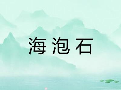 海泡石