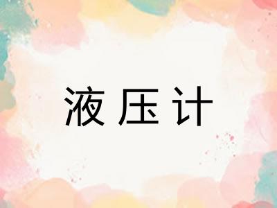 液压计