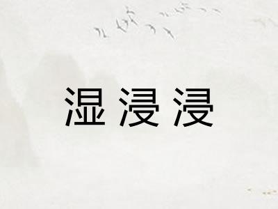 湿浸浸