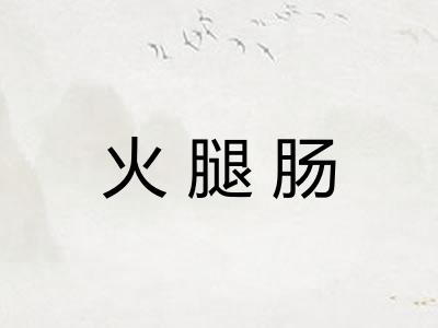 火腿肠