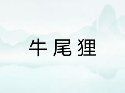 牛尾狸