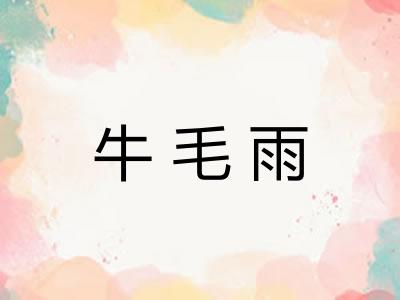 牛毛雨