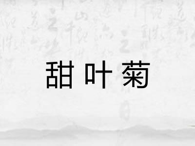 甜叶菊