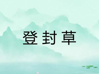 登封草