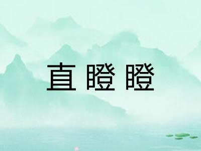 直瞪瞪