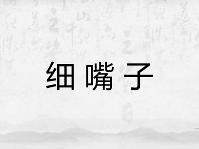 细嘴子