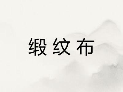 缎纹布