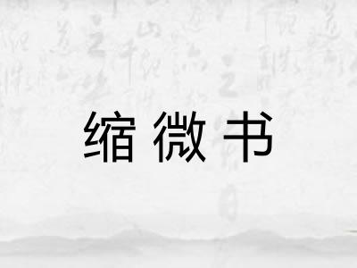 缩微书