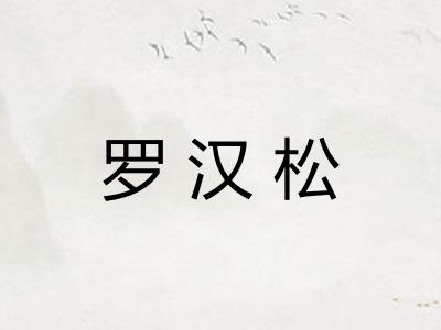 罗汉松