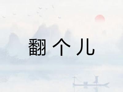翻个儿