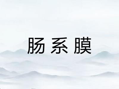 肠系膜