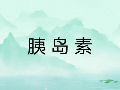 胰岛素