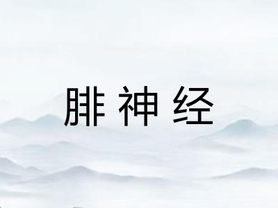 腓神经