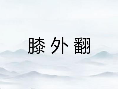 膝外翻