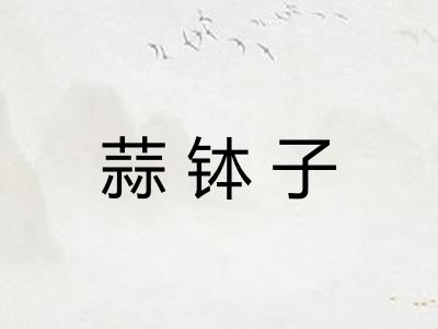 蒜钵子