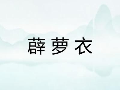 薜萝衣