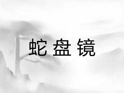 蛇盘镜