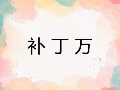 补丁万