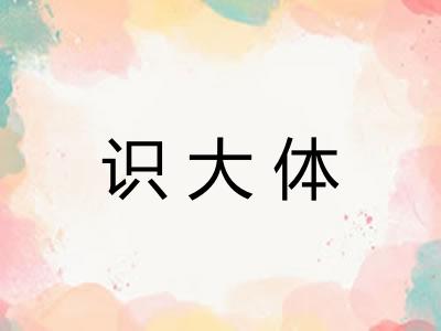 识大体