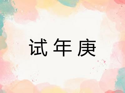 试年庚