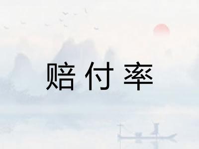 赔付率