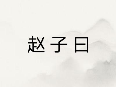赵子曰