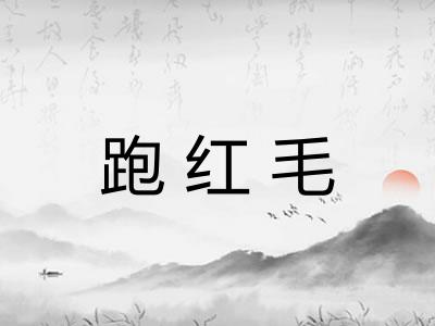 跑红毛