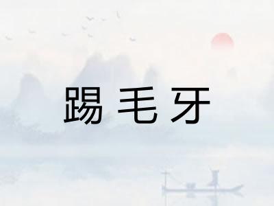 踢毛牙