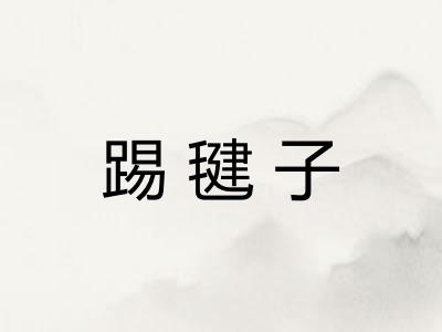 踢毽子
