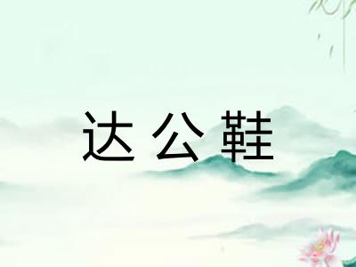 达公鞋
