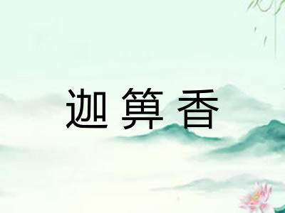 迦箅香