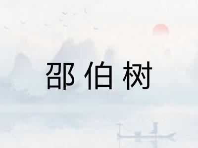 邵伯树