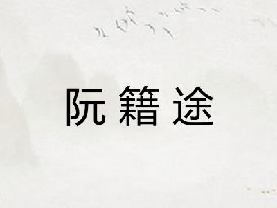 阮籍途