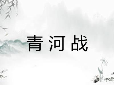 青河战