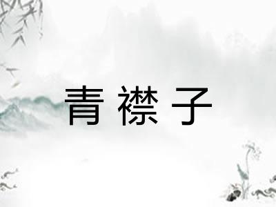 青襟子