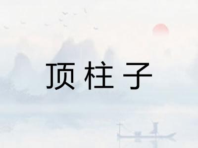 顶柱子