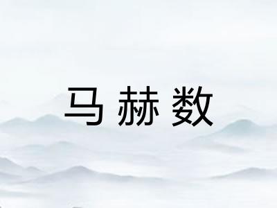 马赫数
