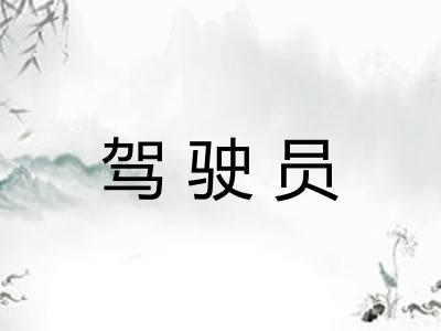 驾驶员