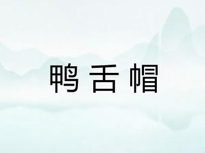 鸭舌帽