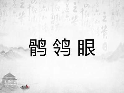 鹘鸰眼