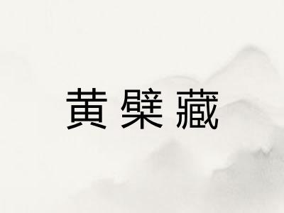 黄檗藏