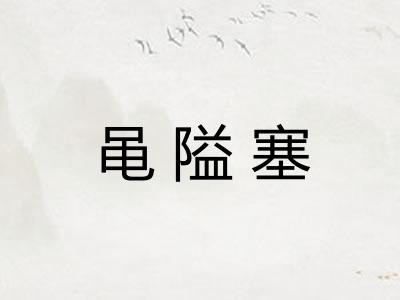 黾隘塞