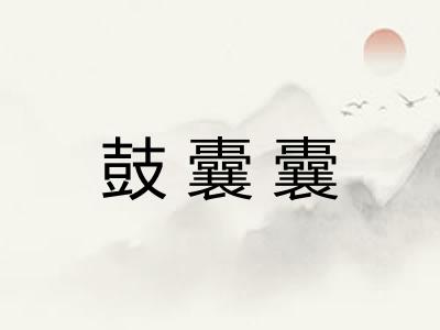 鼓囊囊