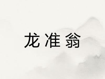 龙准翁